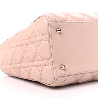 Christian Dior Lambskin Cannage Medium Lady Dior Rose Poudre 8 of 11