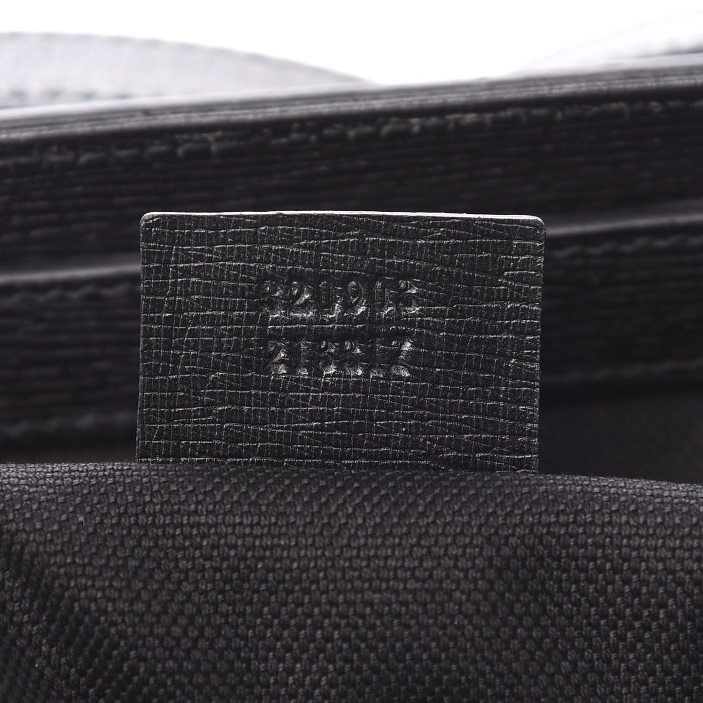 Textured Calfskin Large Bright Bit Tote Black