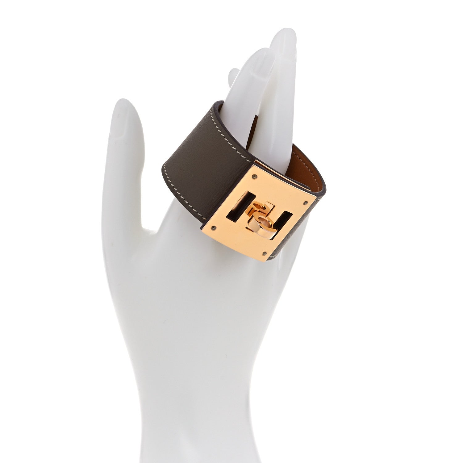 Hermes Swift Kelly Dog Bracelet T2 Etoupe 2 of 7