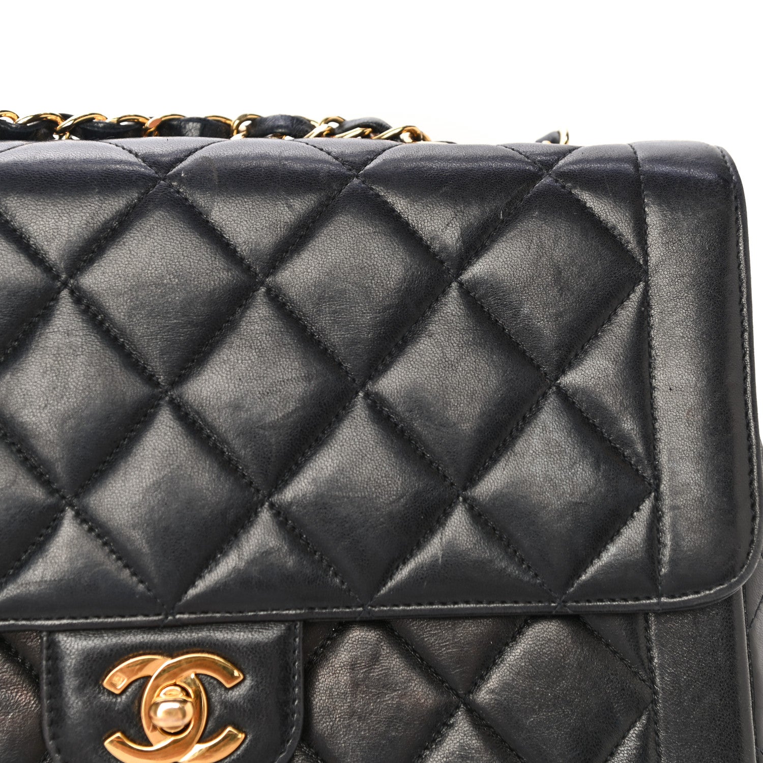 Chanel Lambskin Quilted Medium Single Flap Black 20 of 37