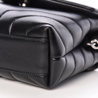 Saint Laurent Calfskin Y Quilted Monogram Toy Loulou Crossbody Bag Black 11 of 11