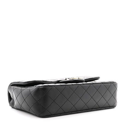 Chanel Lambskin Quilted Medium Westminster Pearl Flap Black 3 of 10