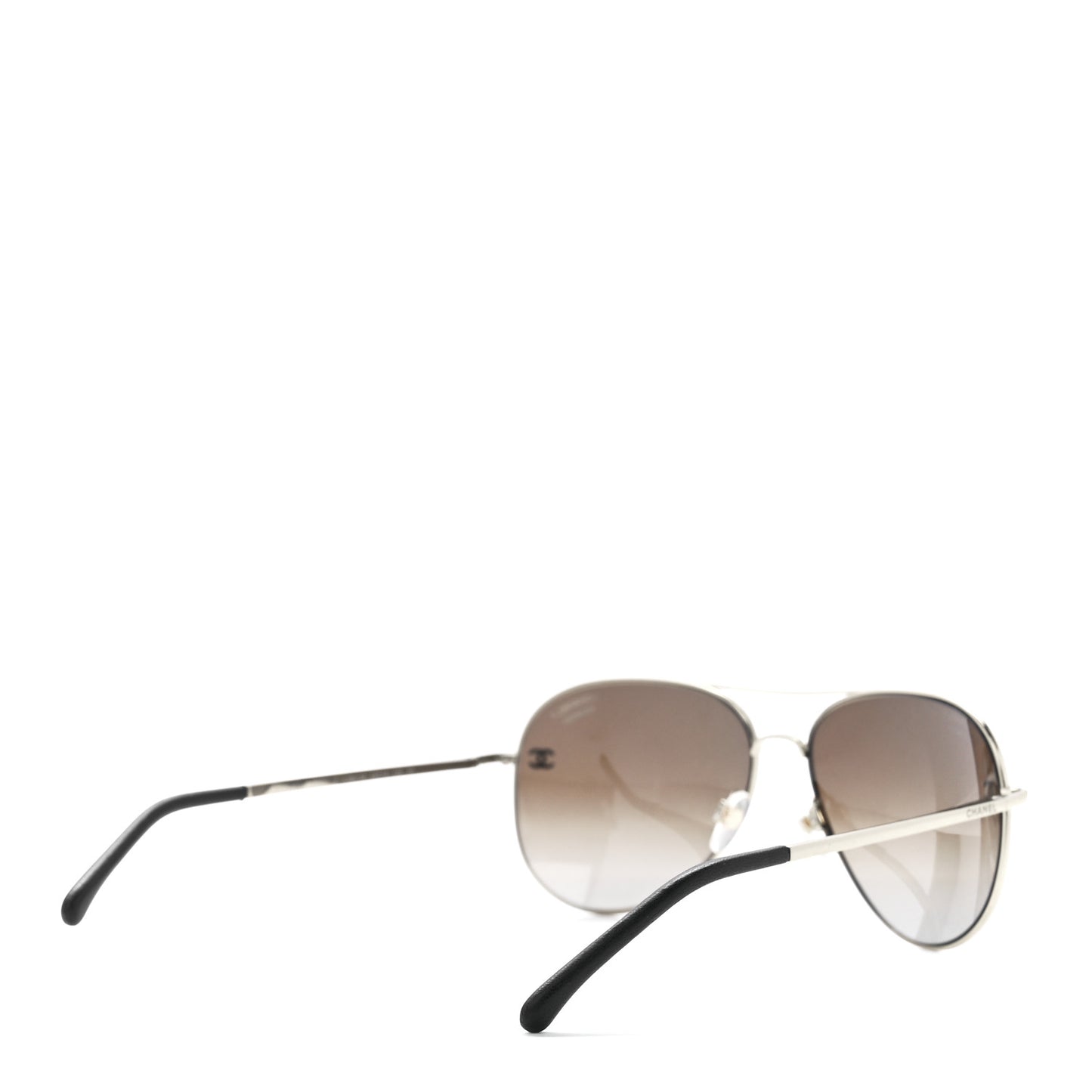 Metal Polarized Aviator CC Sunglasses 4189-T-Q Brown