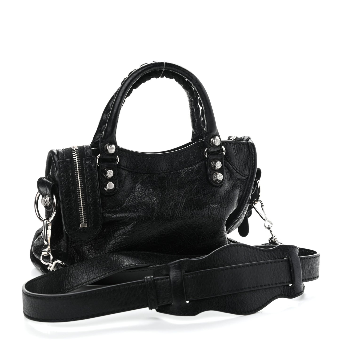Agneau Giant 12 Silver Hardware Mini City Black