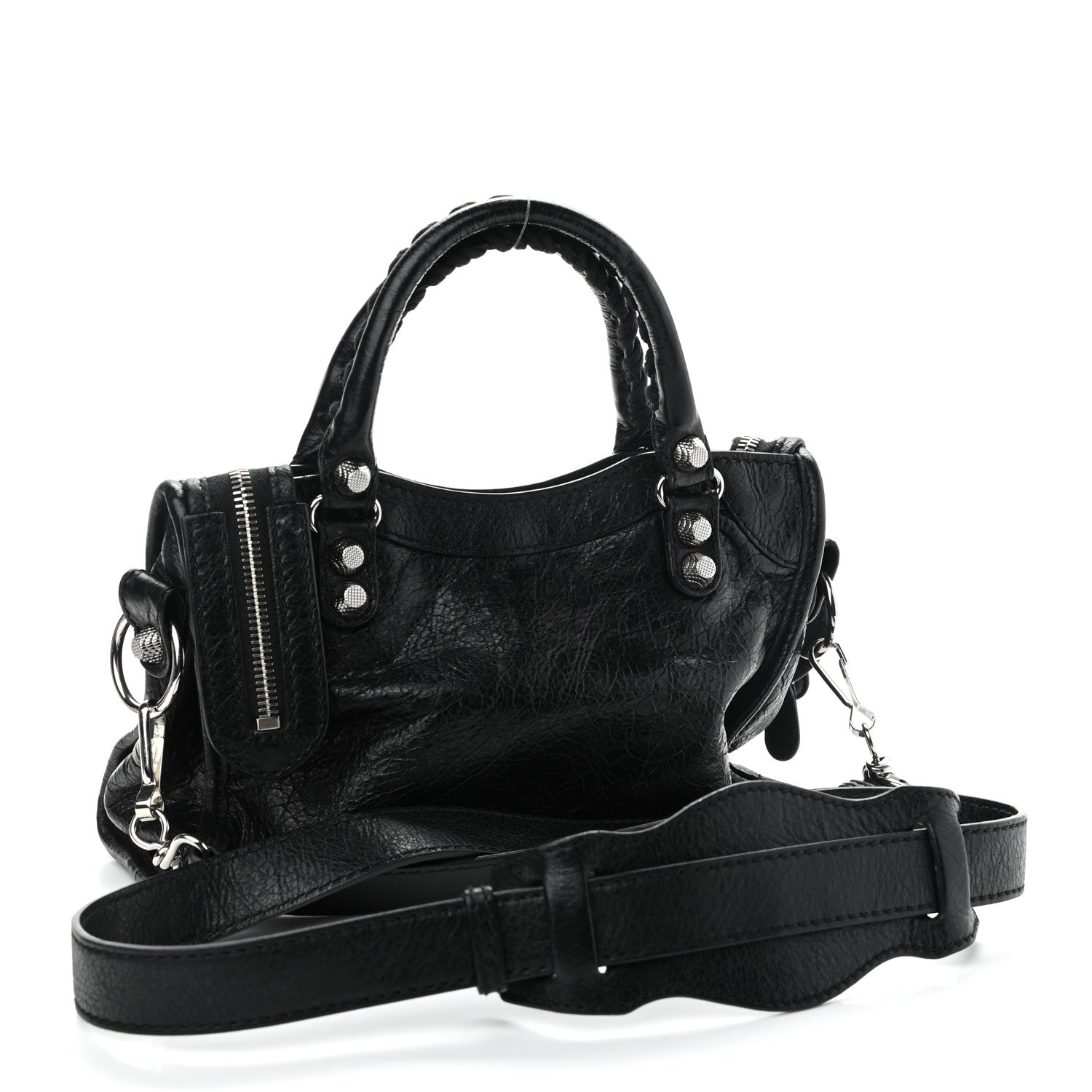 Balenciaga Agneau Giant 12 Silver Hardware Mini City Black 3 of 11