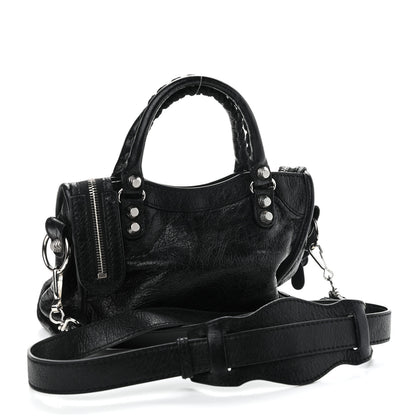Balenciaga Agneau Giant 12 Silver Hardware Mini City Black 3 of 11