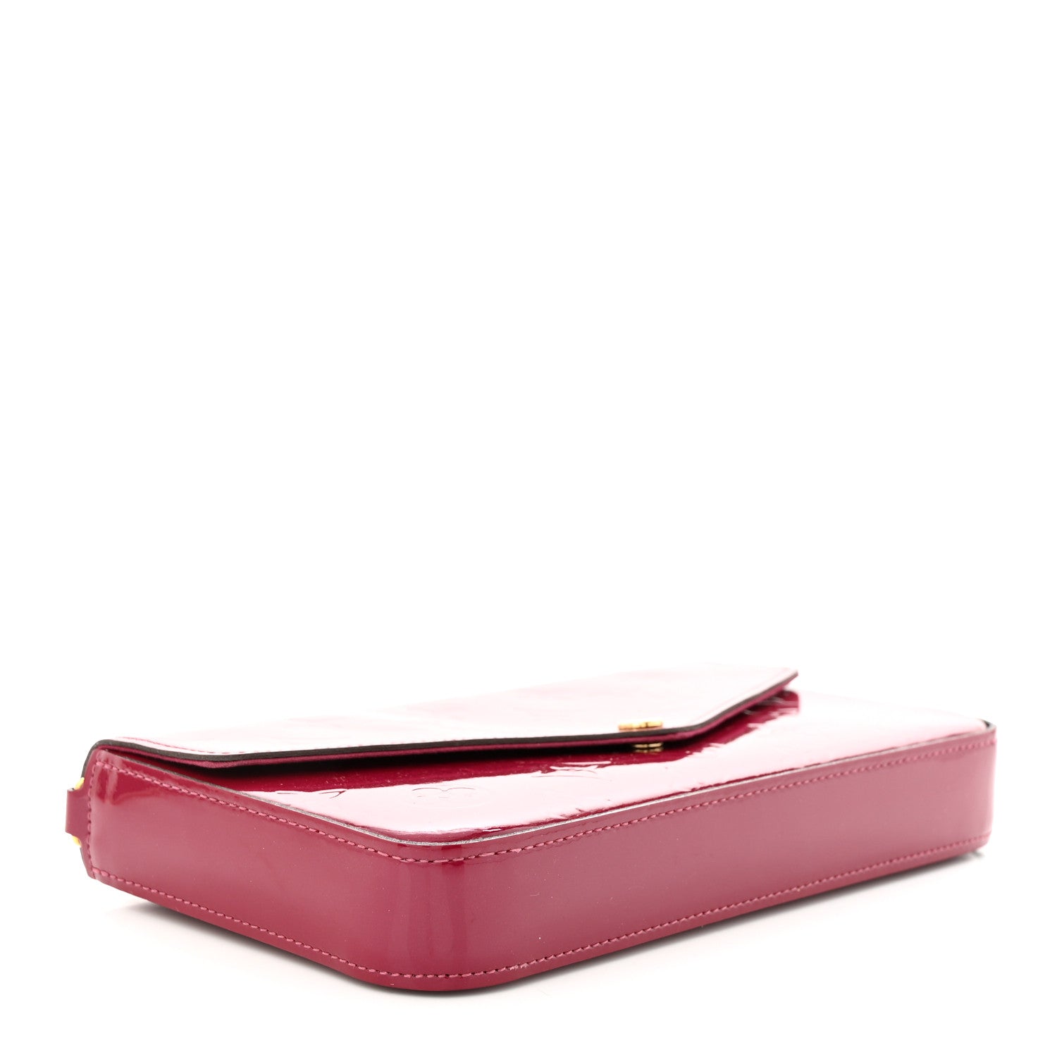Louis Vuitton Vernis Felicie Chain Wallet Magenta 5 of 11