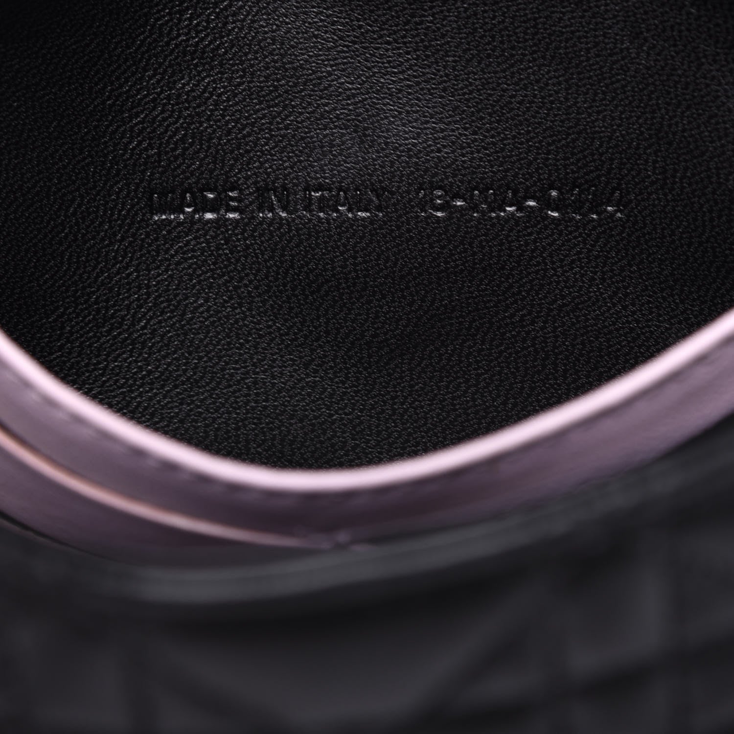 Christian Dior Lambskin Cannage New Lock Pouch Black 7 of 12