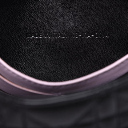 Christian Dior Lambskin Cannage New Lock Pouch Black 7 of 12