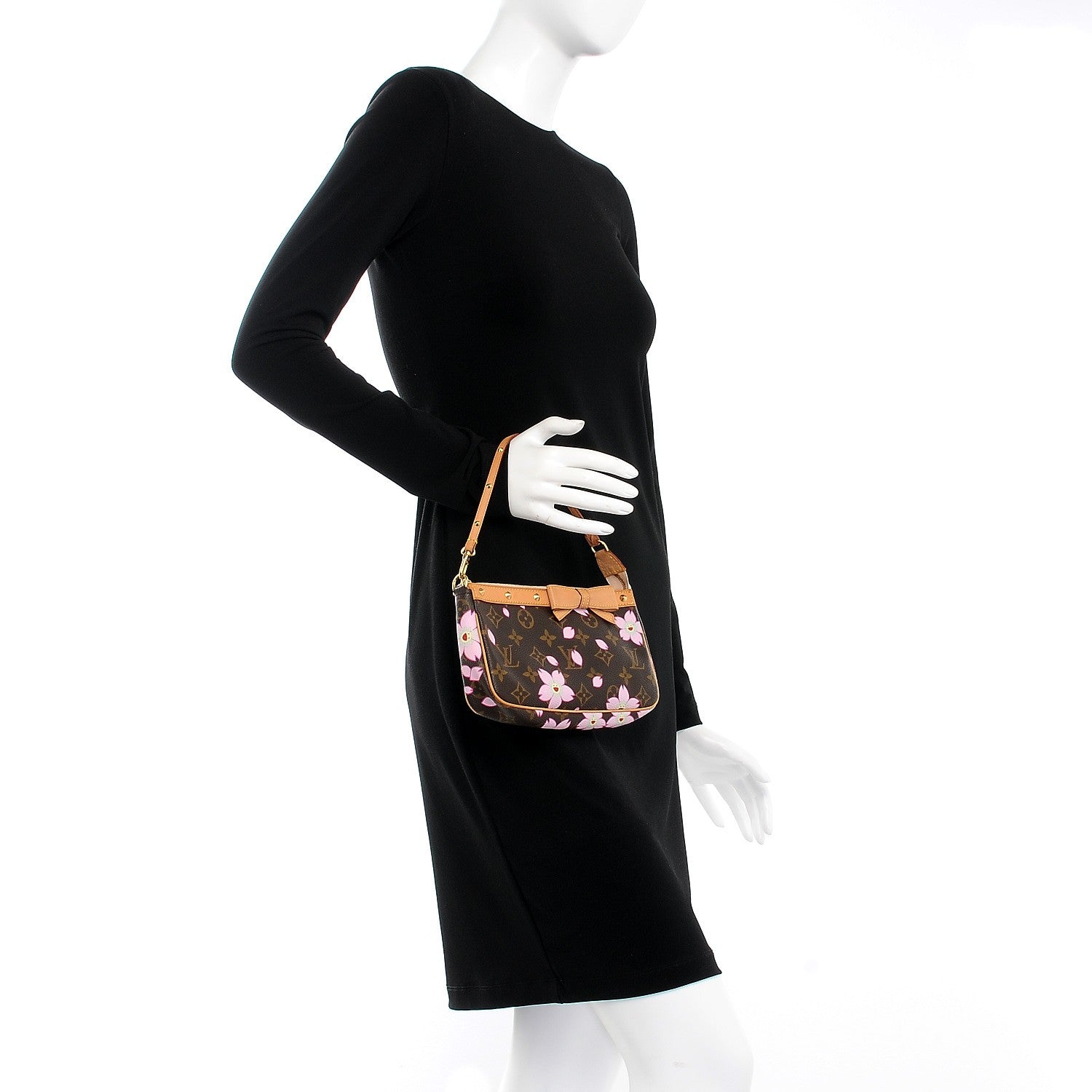 Louis Vuitton Monogram Cherry Blossom Pochette Accessories Brown 2 of 7