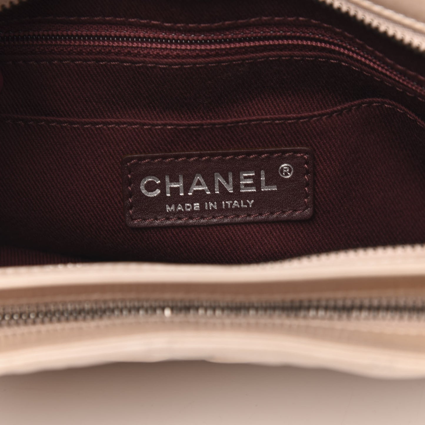 Glazed Calfskin Quilted Coco Pleats Chain Clutch Light Pink