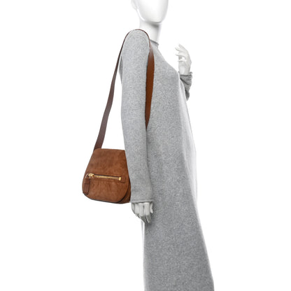 Tom Ford Suede Jennifer Saddle Bag Tobacco 2 of 9