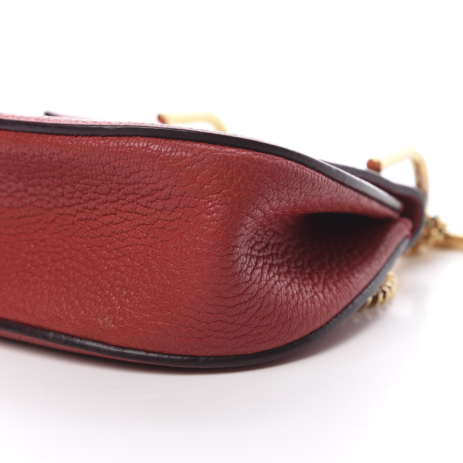 Chloe Grained Lambskin Nano Drew Shoulder Bag Plaid Red 10 of 14