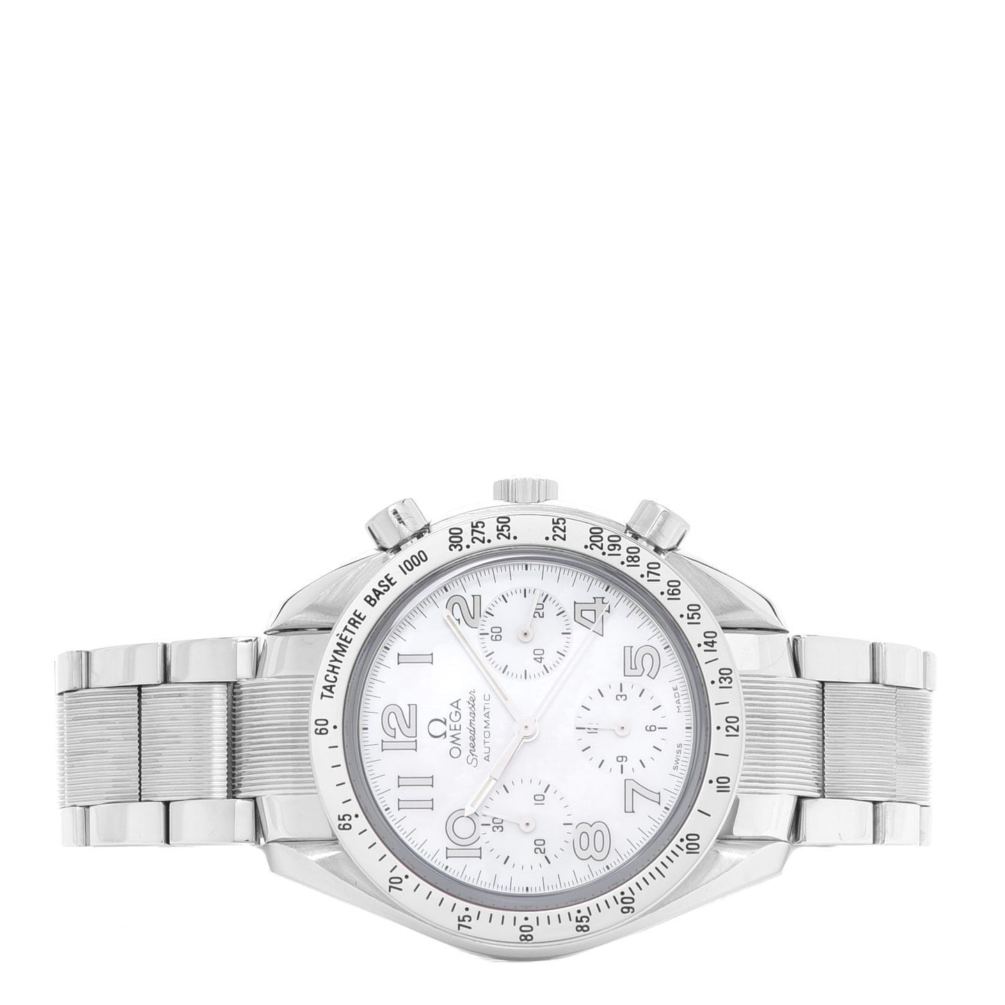 Stainless Steel Mother of Pearl 39mm Speedmaster Chronograph Automatic Watch 3834.70.36