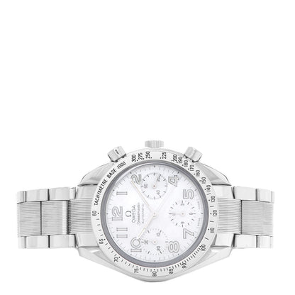 Omega Stainless Steel Mother of Pearl 39mm Speedmaster Chronograph Automatic Watch 3834.70.36 2 of 5