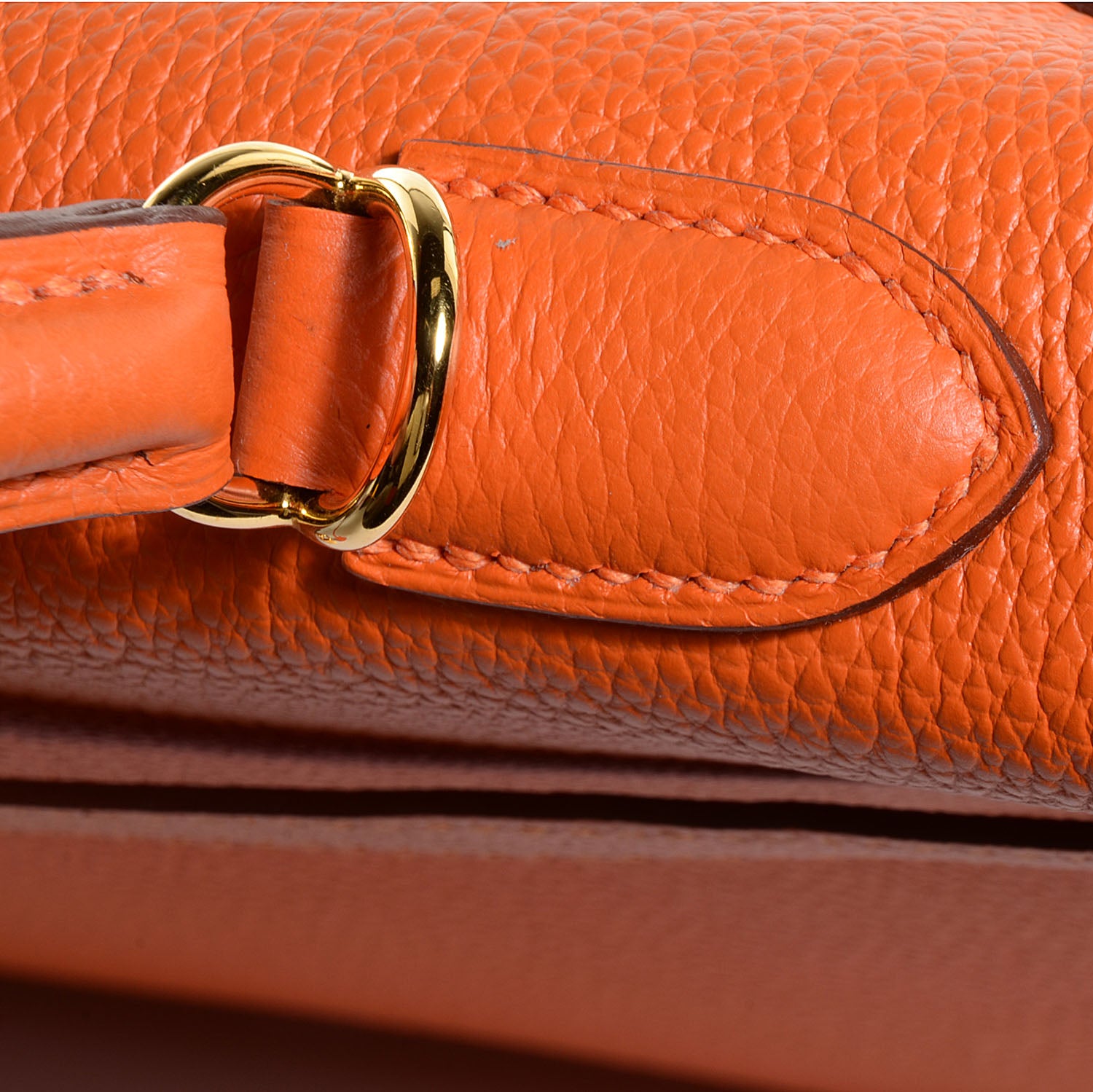 Hermes Togo Kelly Retourne 35 Orange 8 of 22