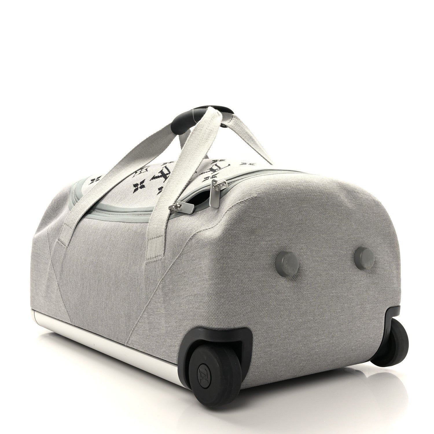 Louis Vuitton Knit Monogram Horizon Soft Duffle 55 Grey 4 of 9