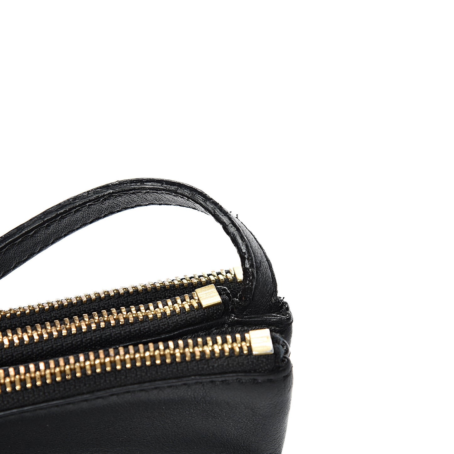 Lambskin Small Trio Crossbody Bag Black