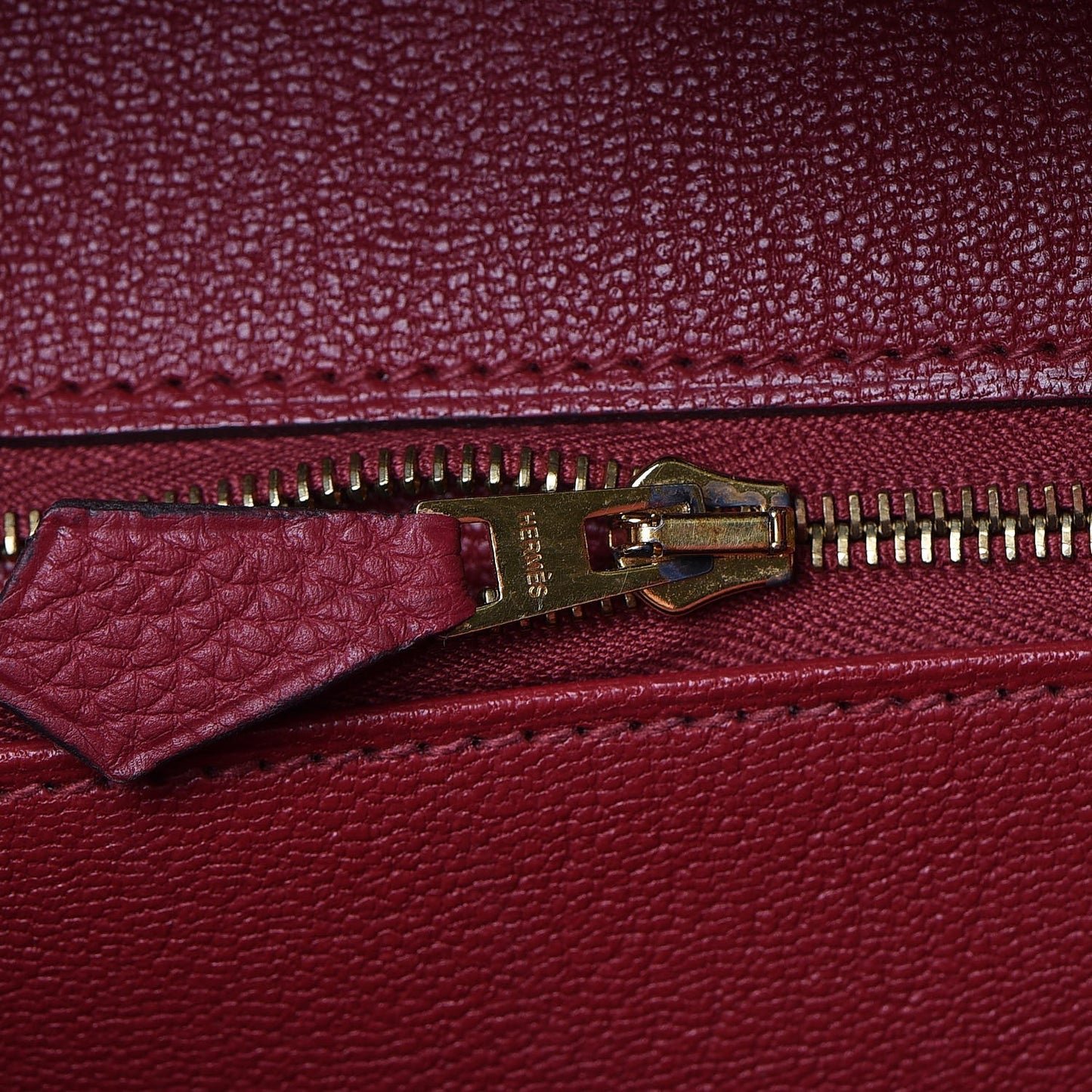Togo Birkin 35 Rouge Grenat