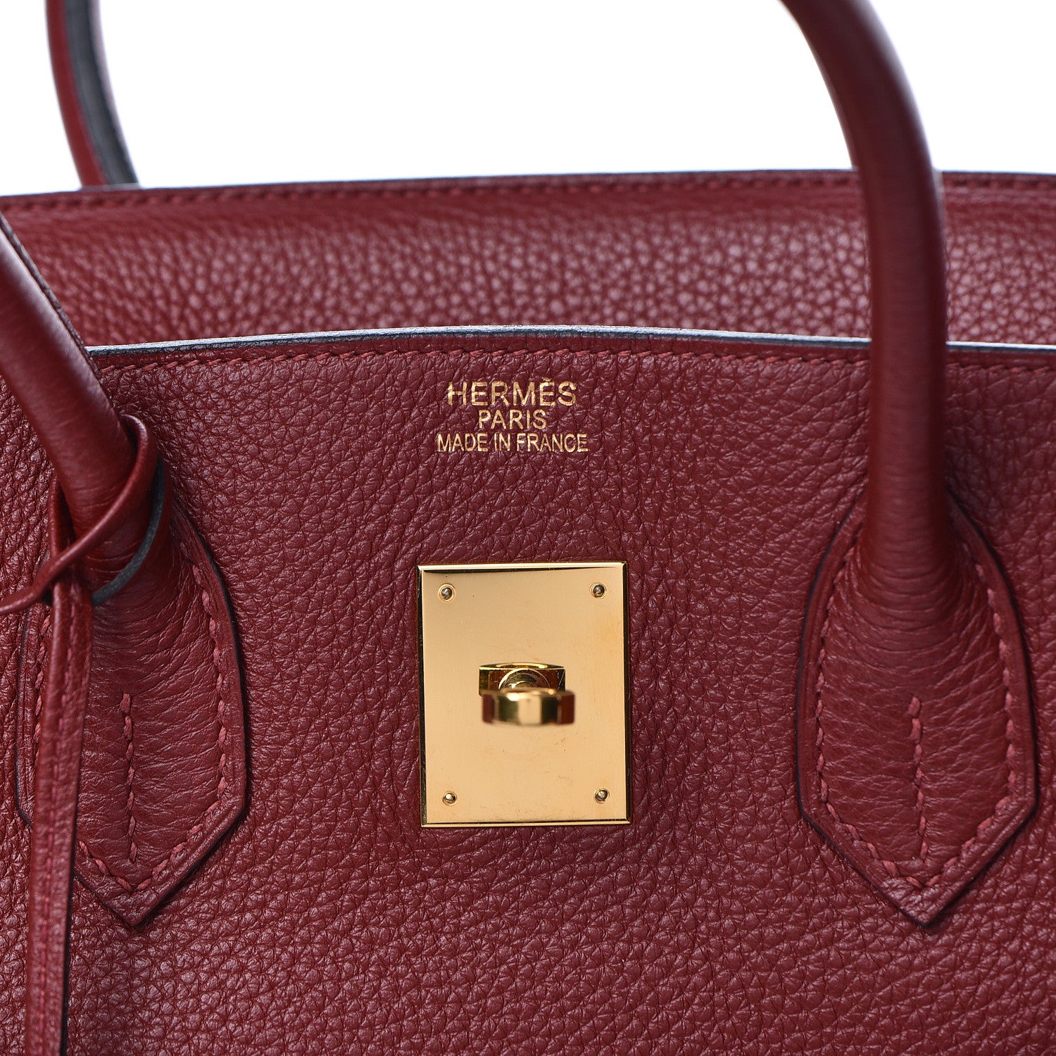 Hermes Taurillon Clemence Birkin 35 Rouge H 32 of 37