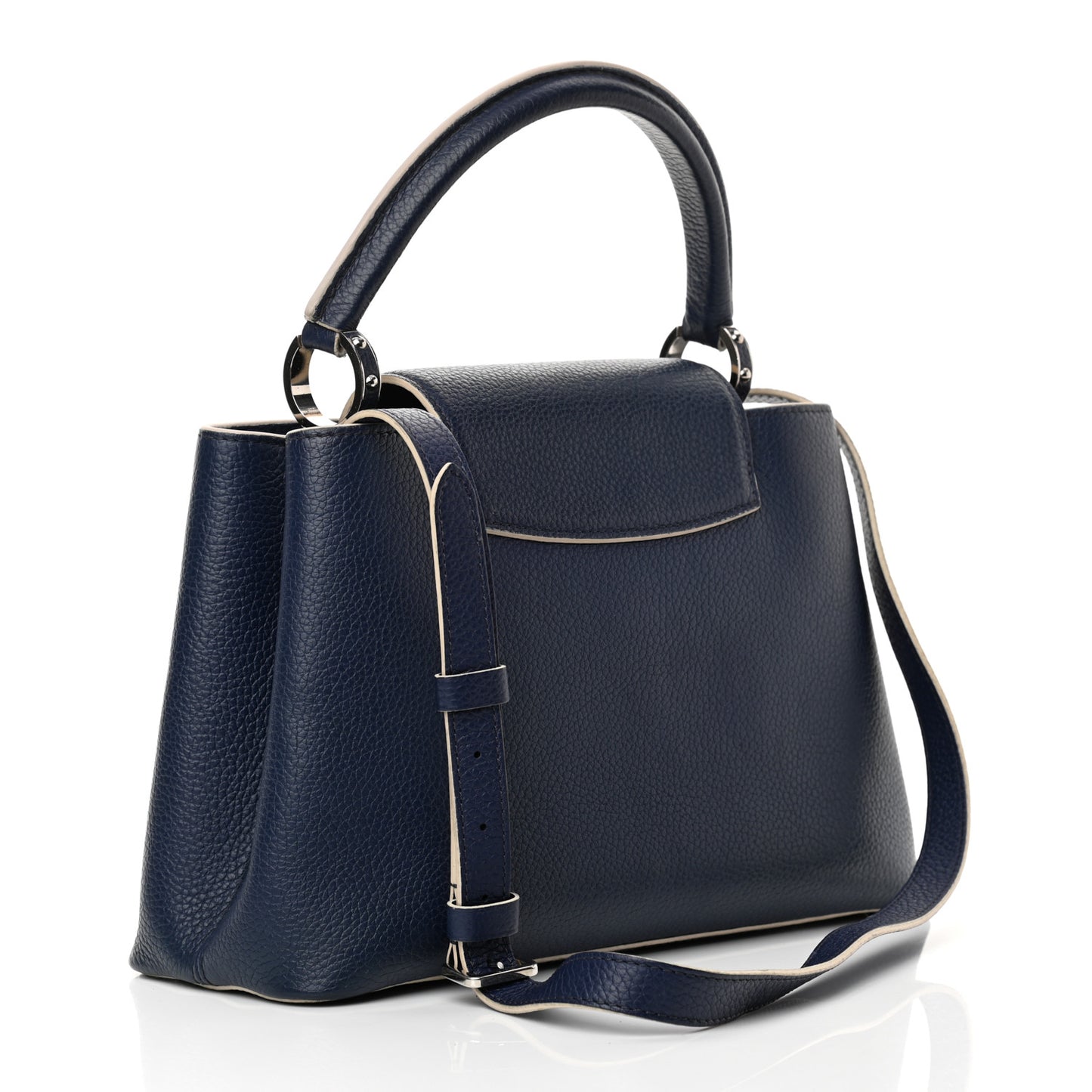 Taurillon Capucines PM Blue White