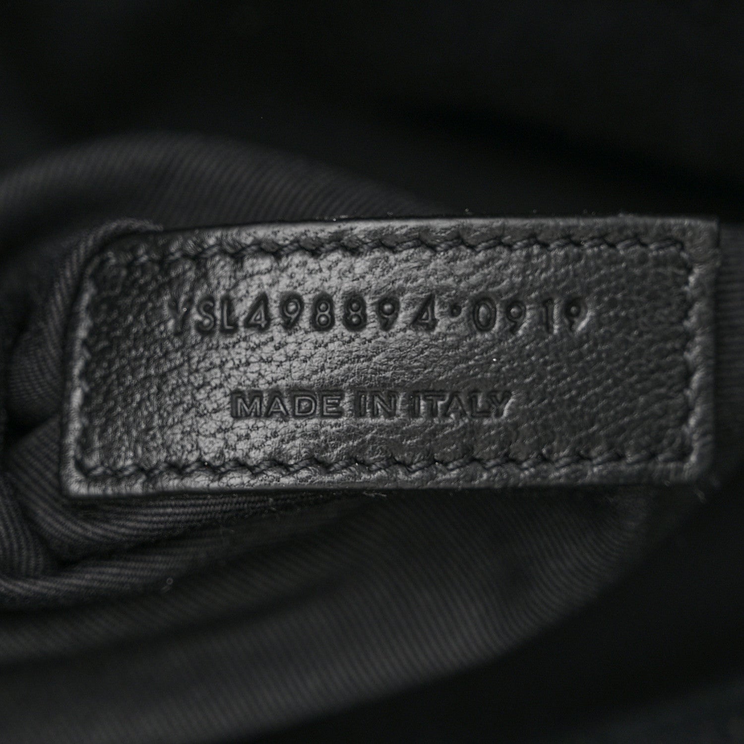 Saint Laurent Crinkled Calfskin Matelasse Monogram Medium Niki Chain Satchel Black 7 of 12