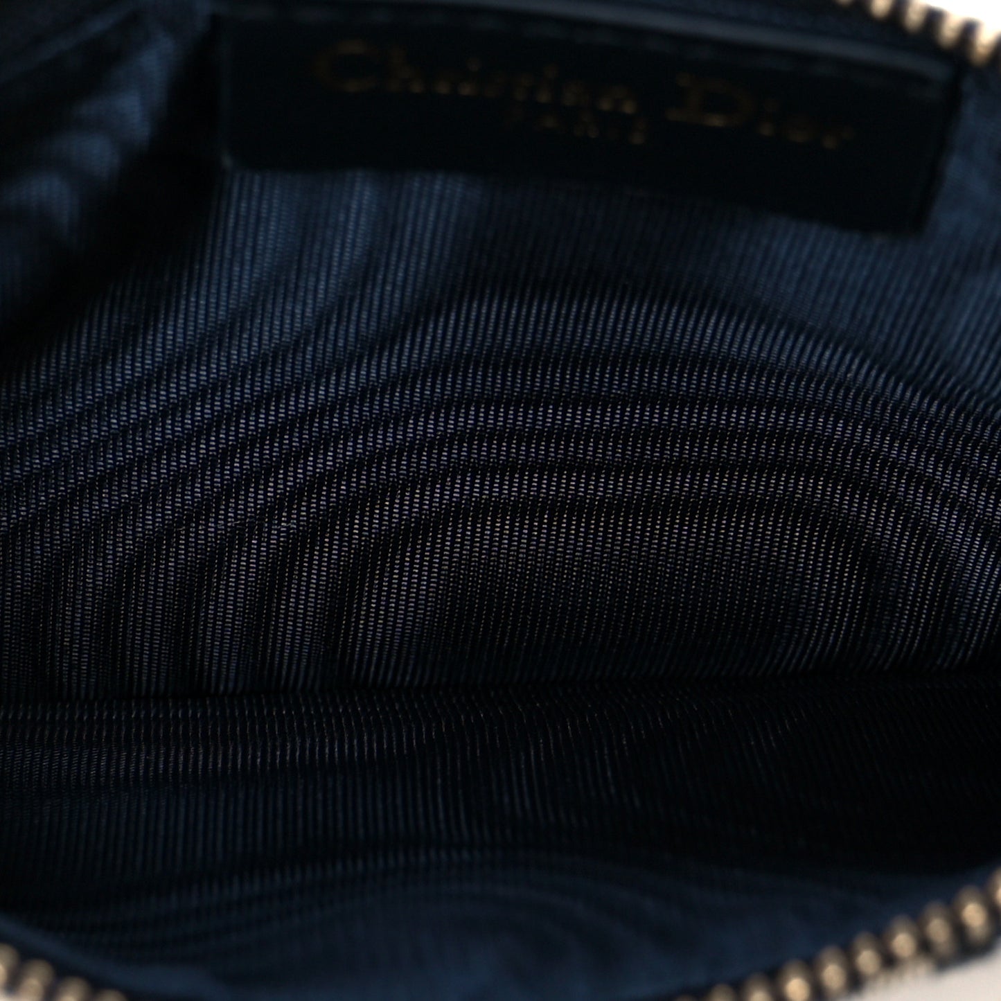 Oblique Saddle Chain Long Wallet Blue