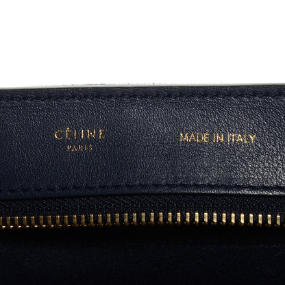 Celine Smooth Calfskin Suede Medium Tri-Color Trapeze Midnight 6 of 9