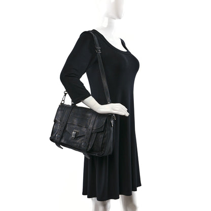 Proenza Schouler Lambskin Medium PS1 Satchel Black 2 of 8