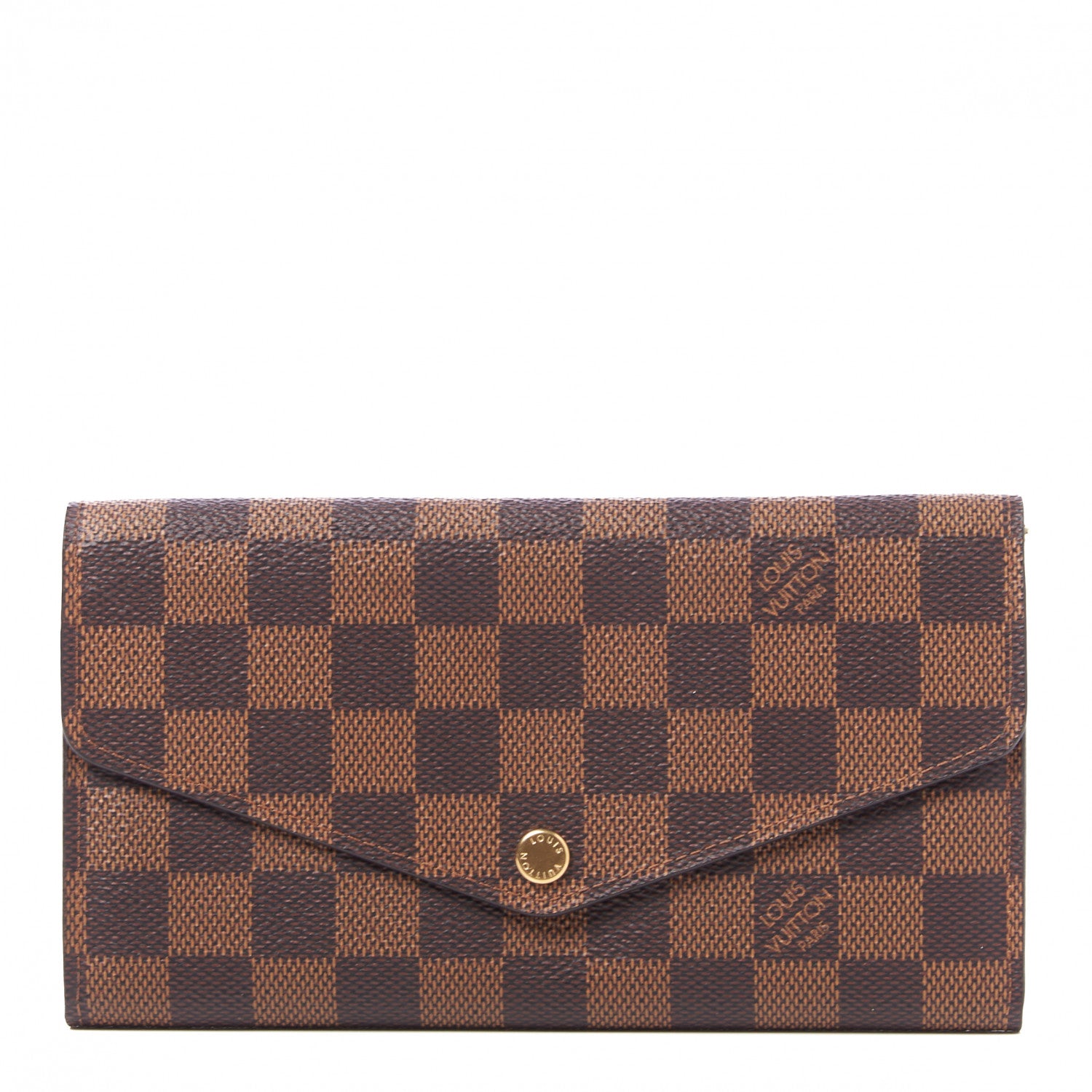 Louis Vuitton Damier Ebene Sarah Wallet NM 1 of 8