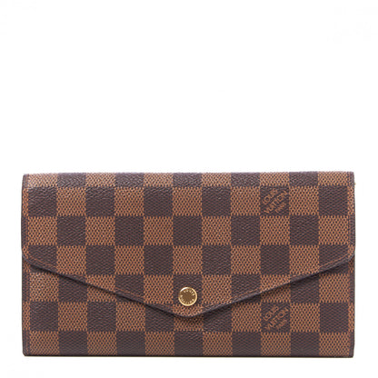 Louis Vuitton Damier Ebene Sarah Wallet NM 1 of 8