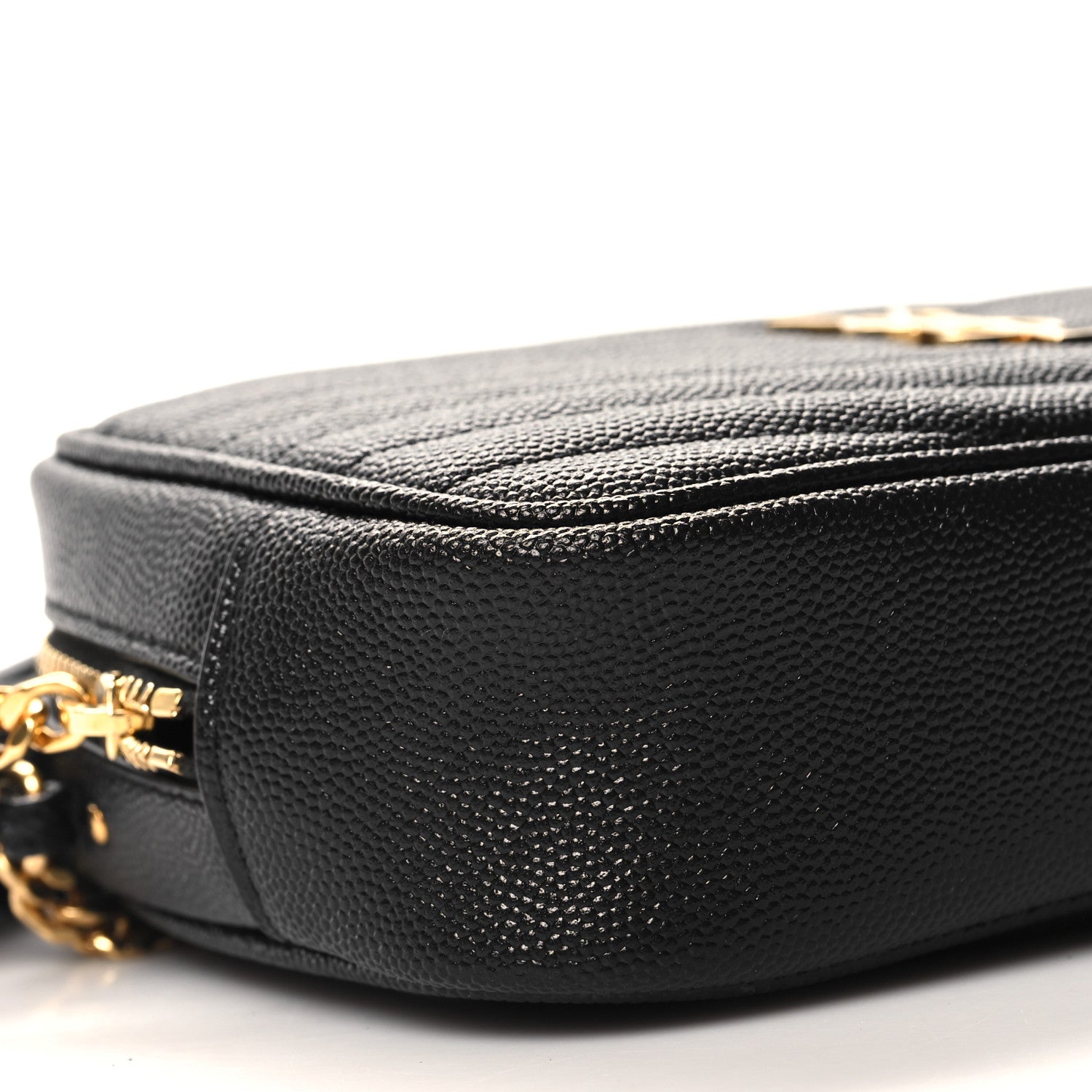 Saint Laurent Grain De Poudre Matelasse Monogram Mini Lou Camera Bag Black 9 of 11