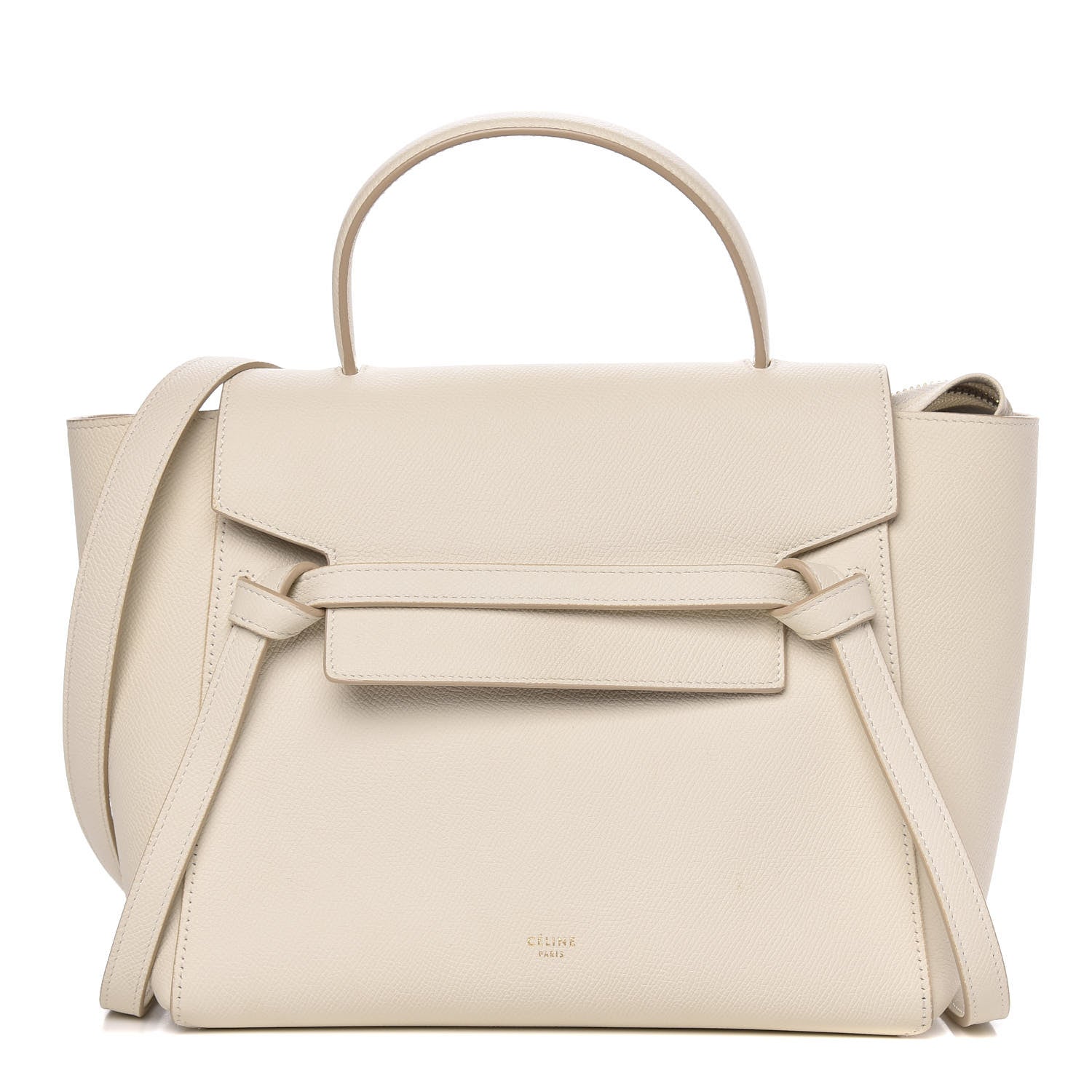 Celine Grained Calfskin Micro Belt Bag White 1 of 13