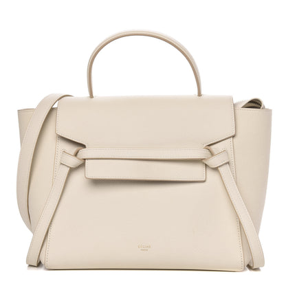 Celine Grained Calfskin Micro Belt Bag White 1 of 13