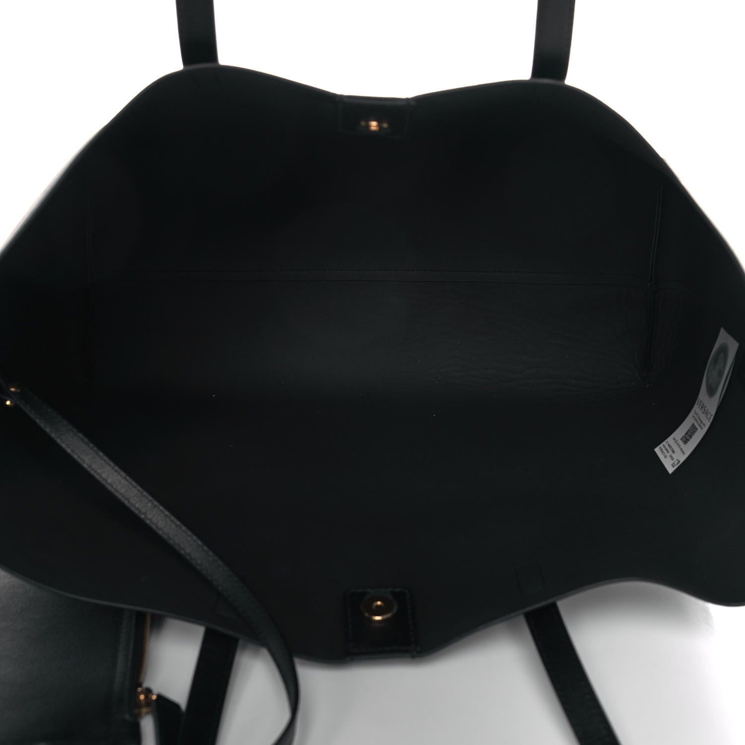 Versace Calfskin Virtus Tote Black 5 of 13