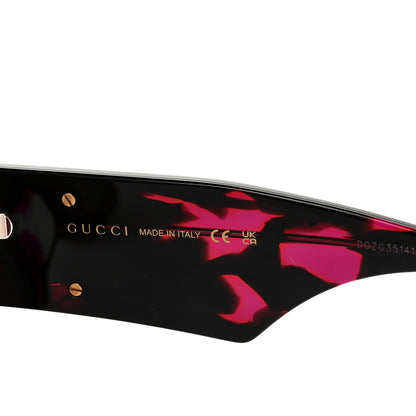 Gucci Acetate Square Frame Sunglasses GG0956S Black Pink 5 of 7