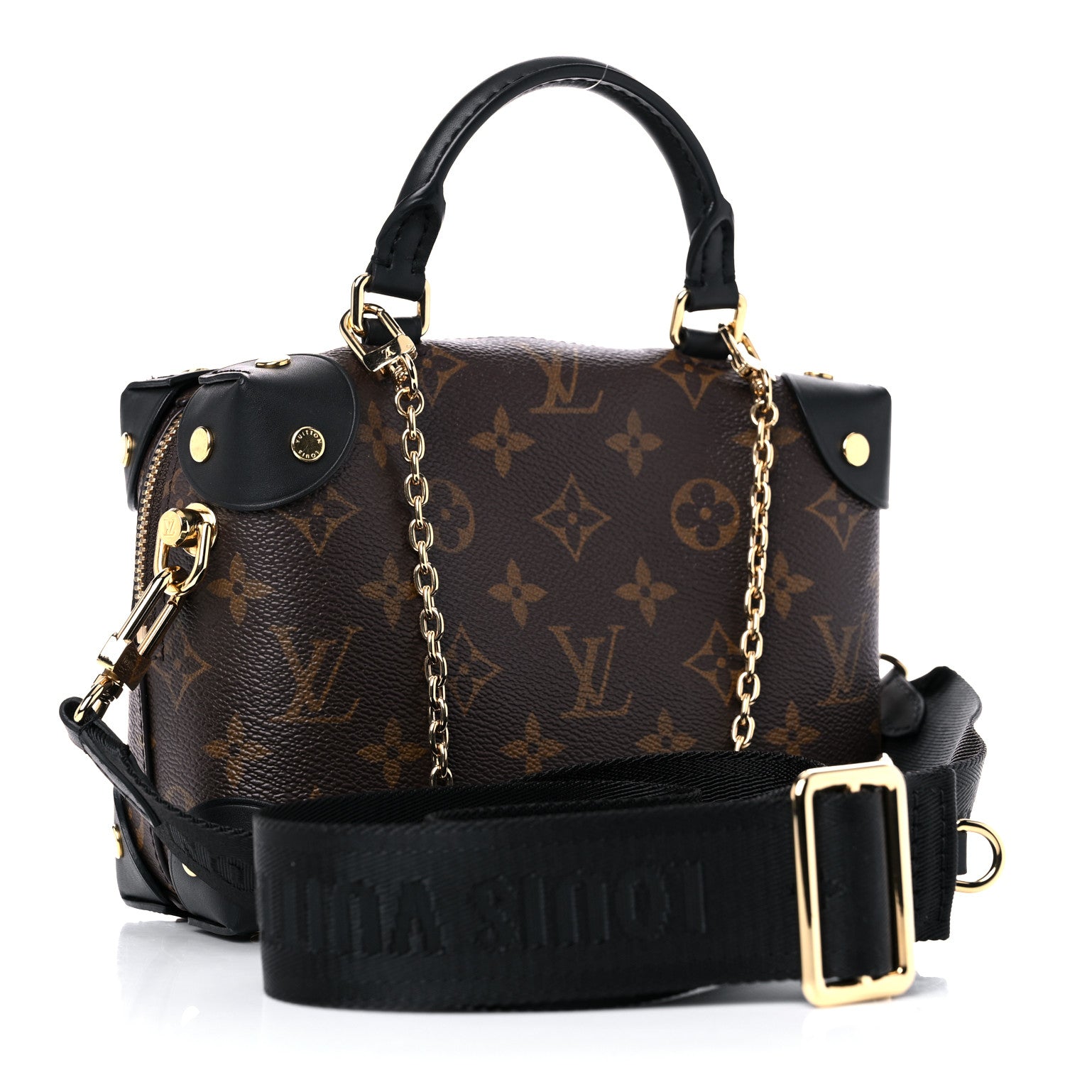 Louis Vuitton Monogram Petite Malle Souple Black 3 of 13