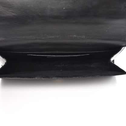Saint Laurent Calfskin Classic Monogram Tassel Clutch Black 5 of 10