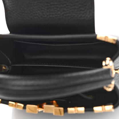 Louis Vuitton Taurillon Embellished Flower Crown Capucines Mini Black 5 of 9