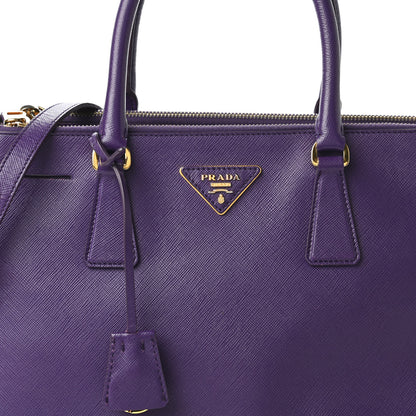 Prada Saffiano Small Galleria Double Zip Tote Viola 10 of 12