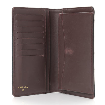 Chanel Lambskin Quilted Yen Wallet Black 5 of 12