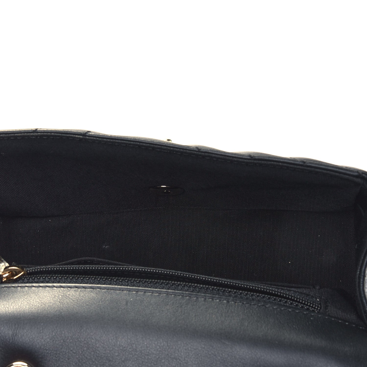 Chanel Calfskin Chevron Quilted Mini Statement Flap Black 4 of 5