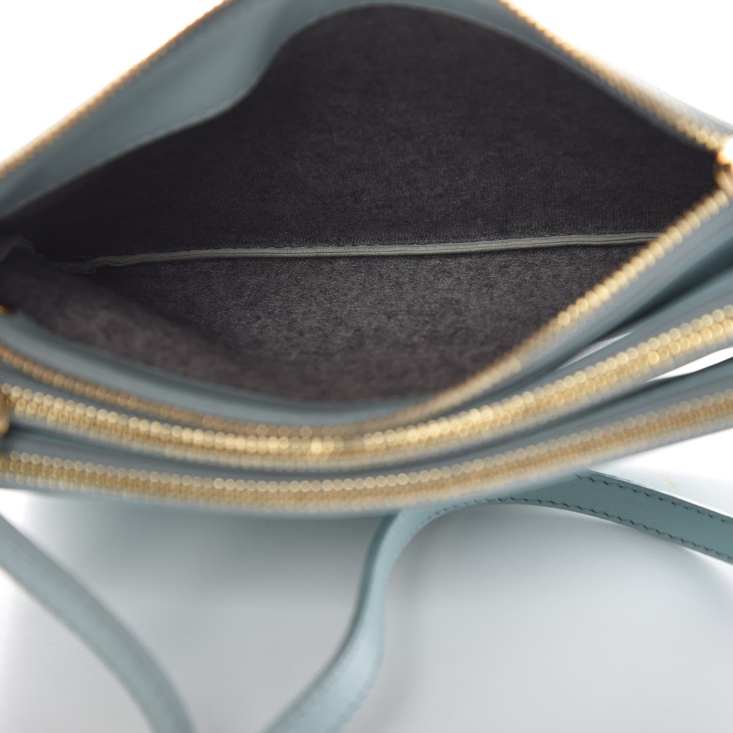 Celine Smooth Lambskin Small Trio Crossbody Bag Jade 5 of 16