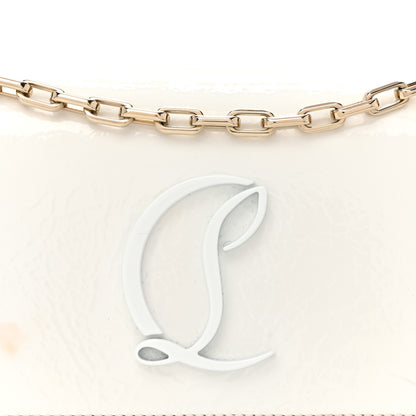 Christian Louboutin Patent Calfskin By My Side Wallet On Chain White 8 of 11