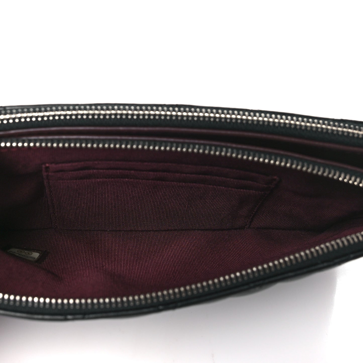 Lambskin Quilted Small Clutch With Chain Black