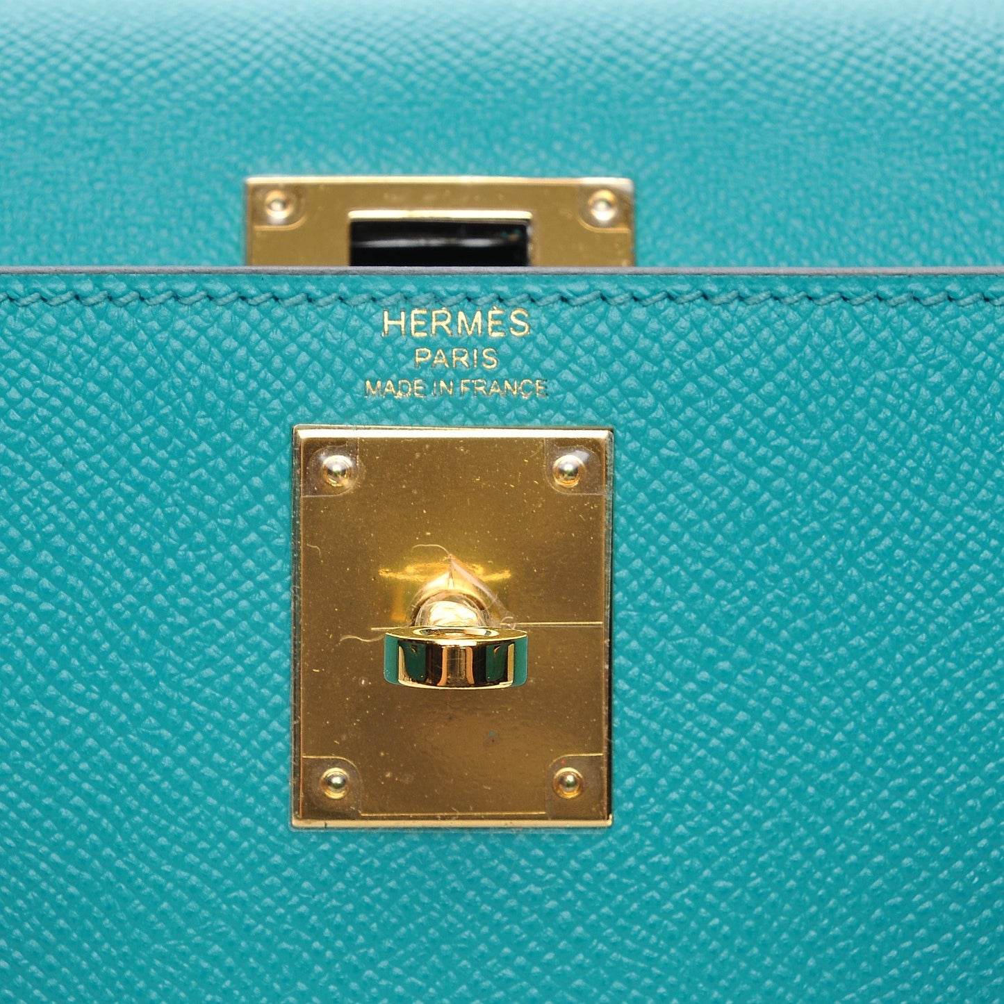 Epsom Kelly Sellier 28 Bleu Paon