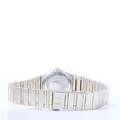 Omega Stainless Steel 18K Yellow Gold Diamond Bezel Mother of Pearl 22mm Constellation Quartz Watch 1267.75.00 3 of 7