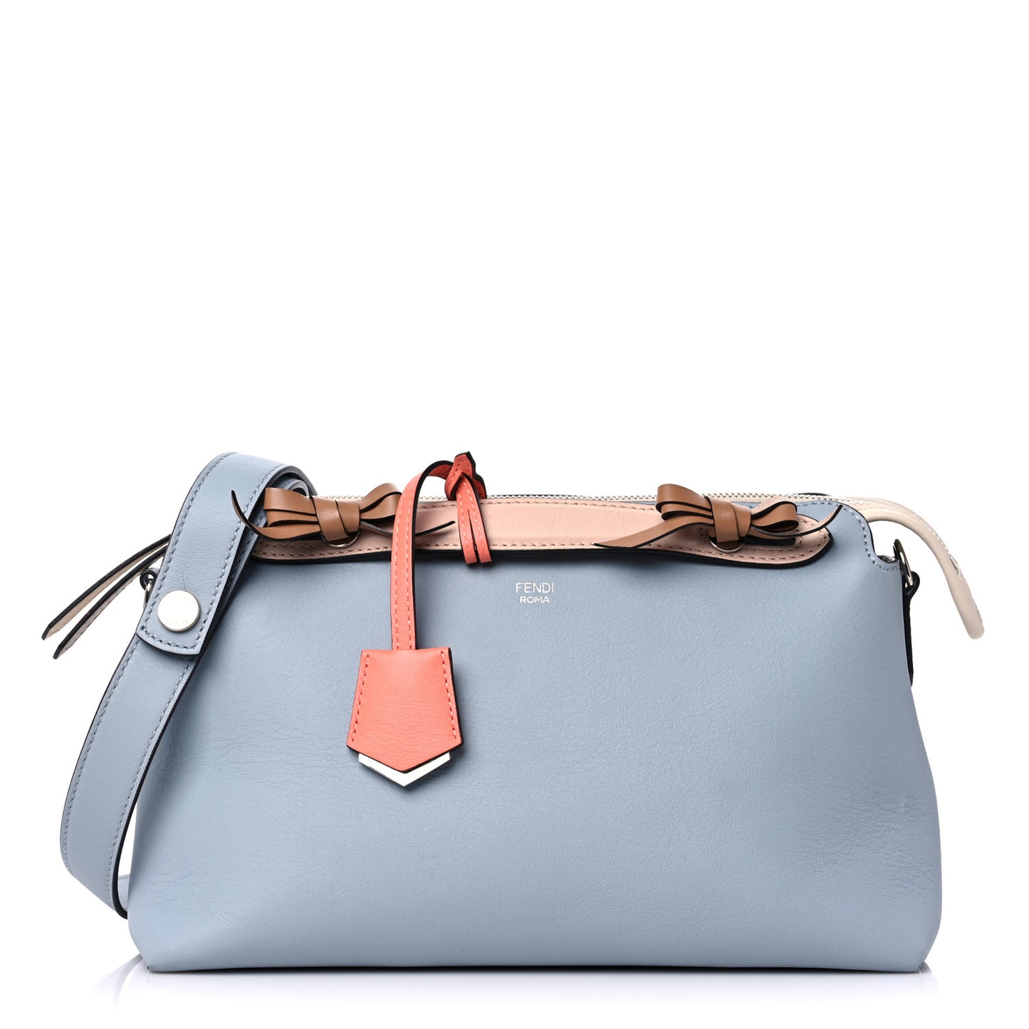 Vitello Dolce Knotted Medium By The Way Boston Bag Polvere Orzo Multicolor