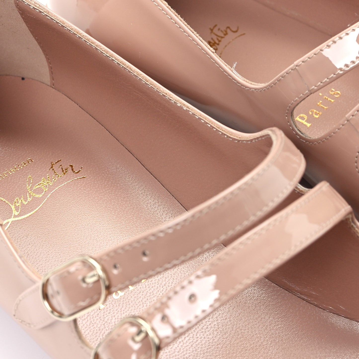 Patent Sweet Jane Flats 40 Nude