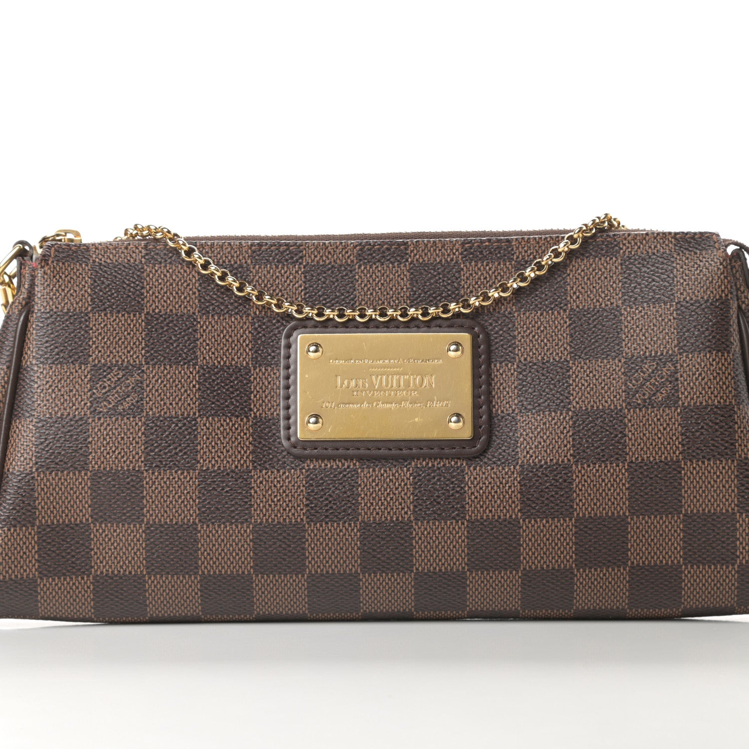 Louis Vuitton Damier Ebene Eva Clutch 8 of 11
